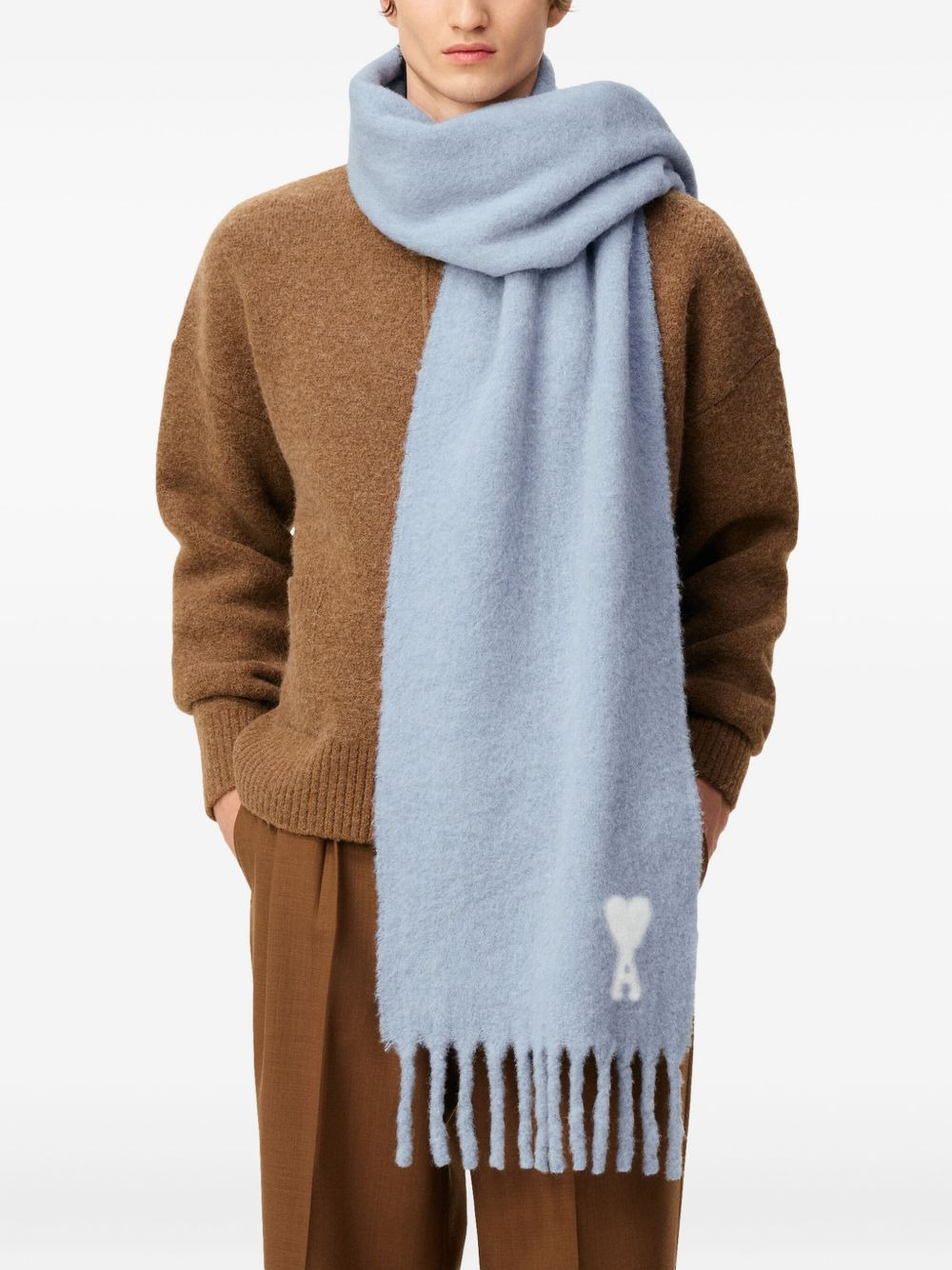 Ami De Coeur fringed scarf - 4