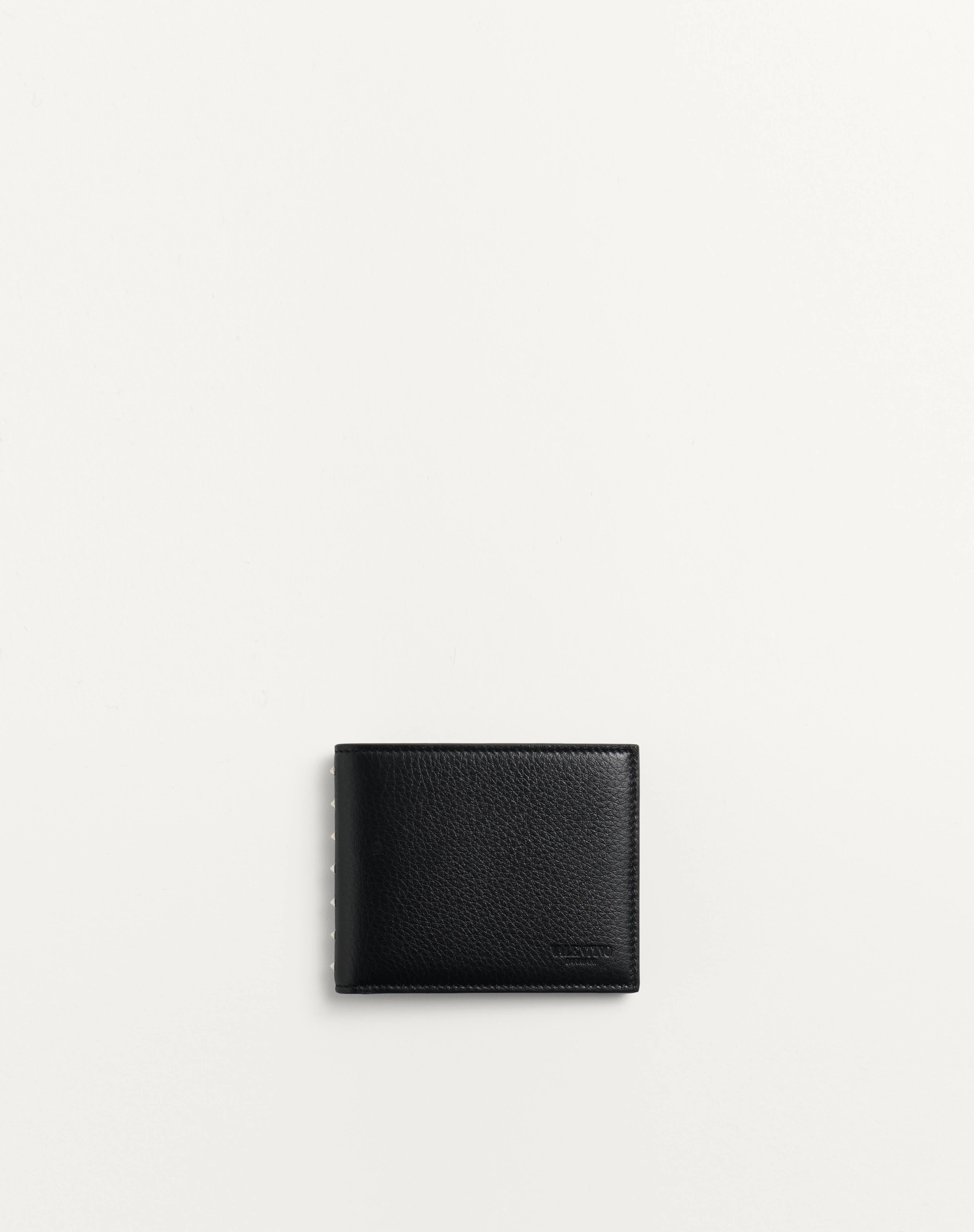 ROCKSTUD WALLET IN GRAINY CALFSKIN - 1