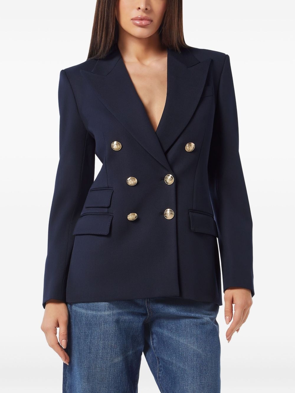 Marine double-breasted blazer - 2