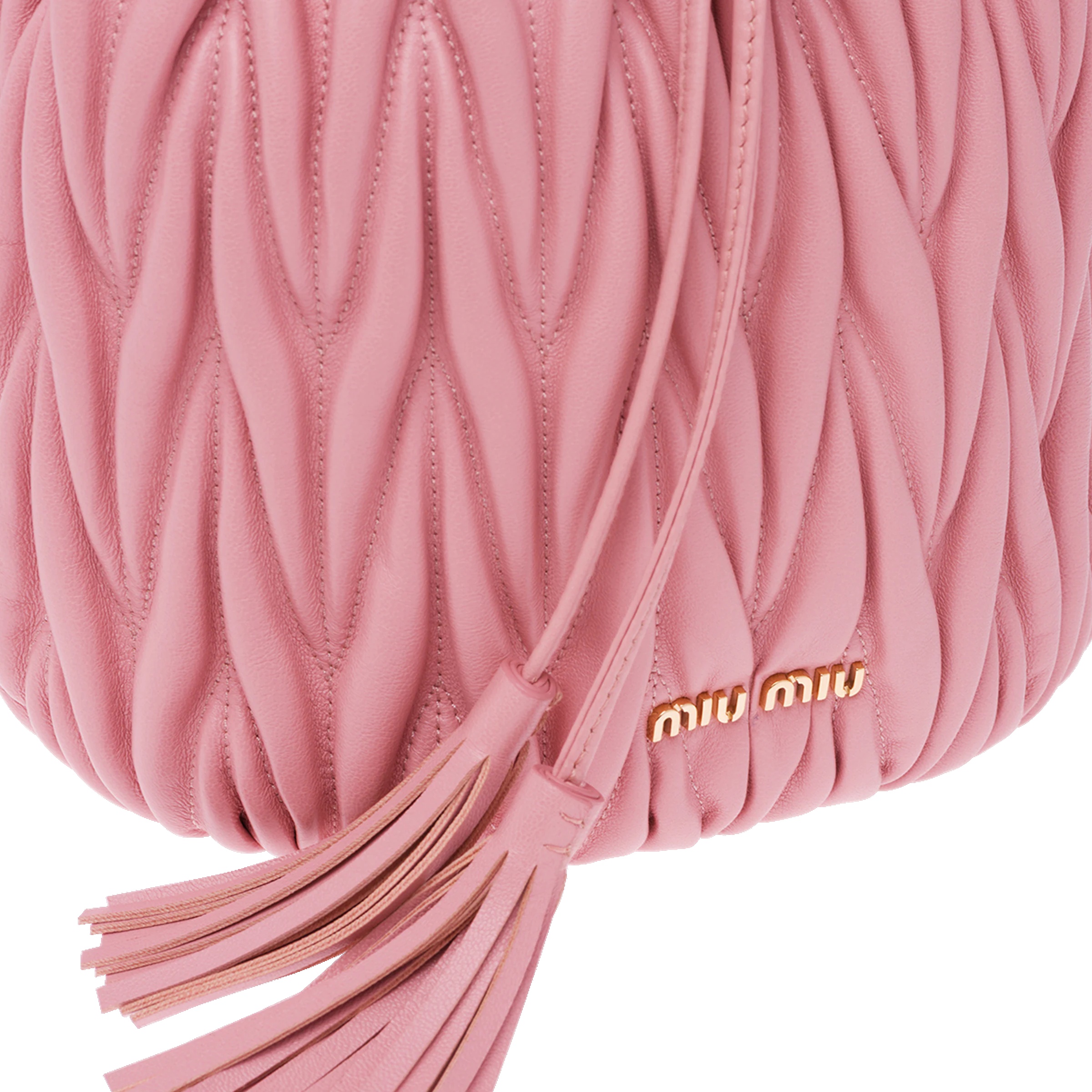Matelassé nappa leather bucket bag - 6