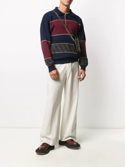 Etro ribbed-knit paneled jumper outlook