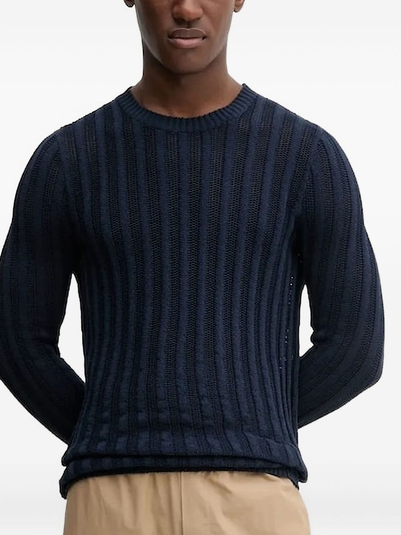 ribbed-knit sweater 1