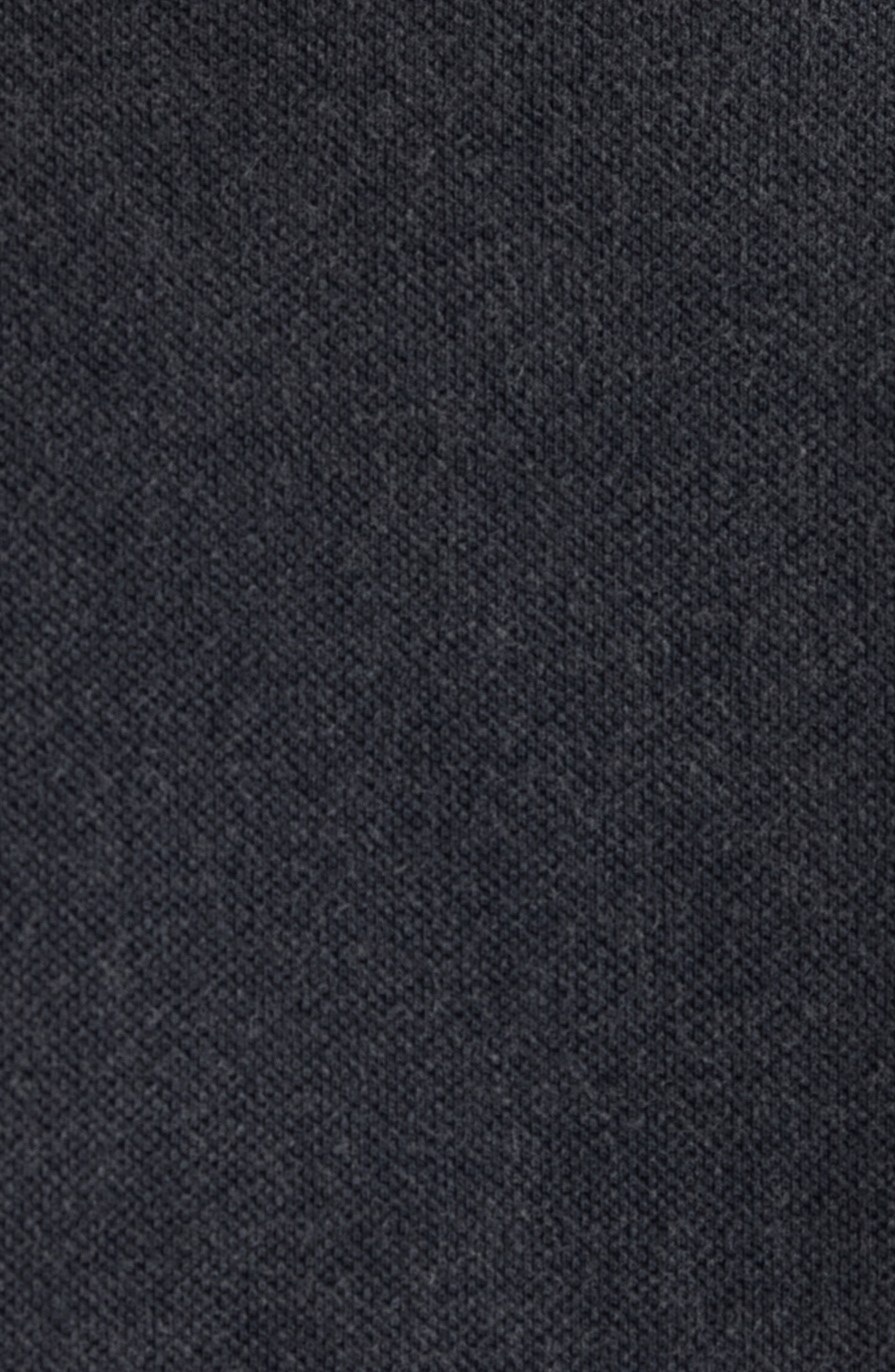 Balenciaga Standard Logo Embroidered Piqué Polo in Washed Black at Nordstrom - 6