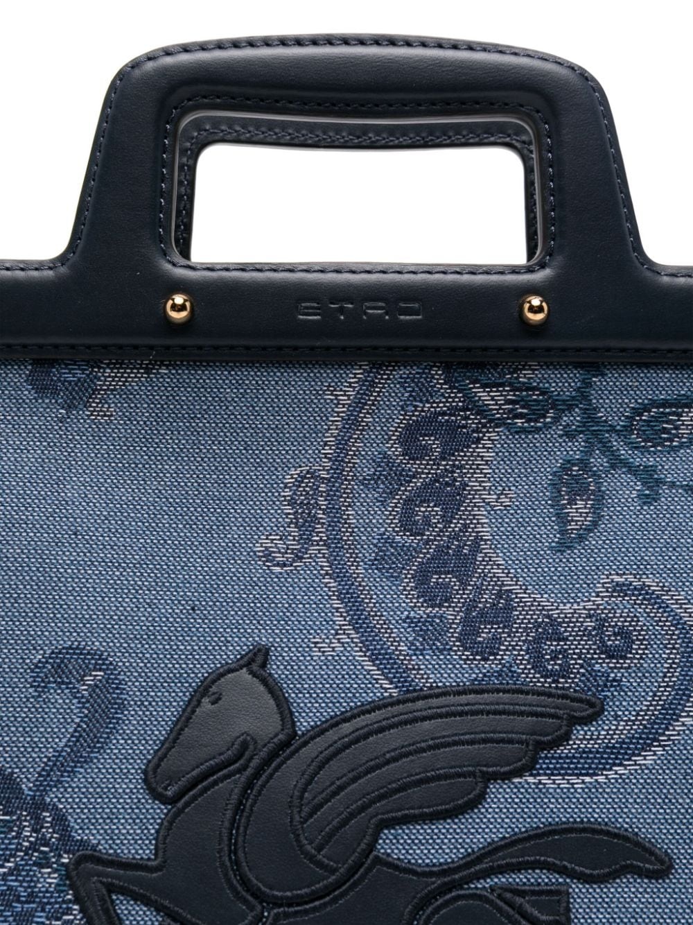 Pegaso-motif tote bag - 4