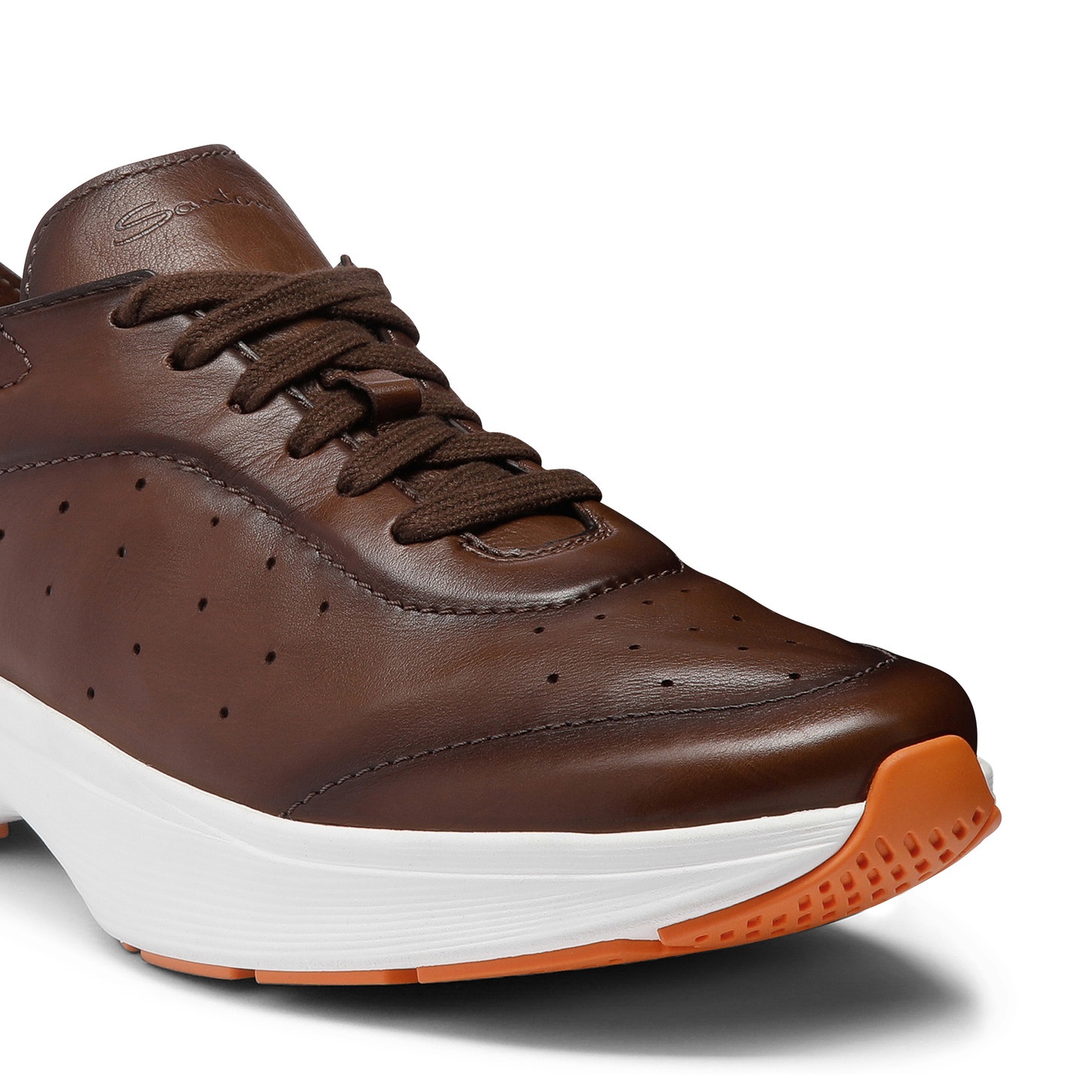 Men's light brown leather Bounce sneaker - 6