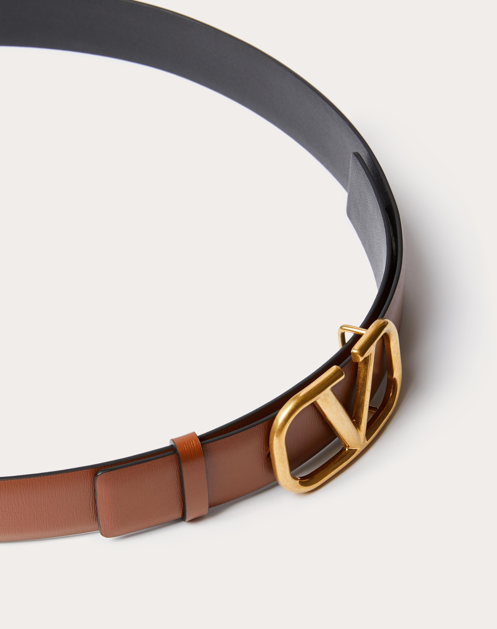 VLOGO SIGNATURE CALFSKIN BELT - 4