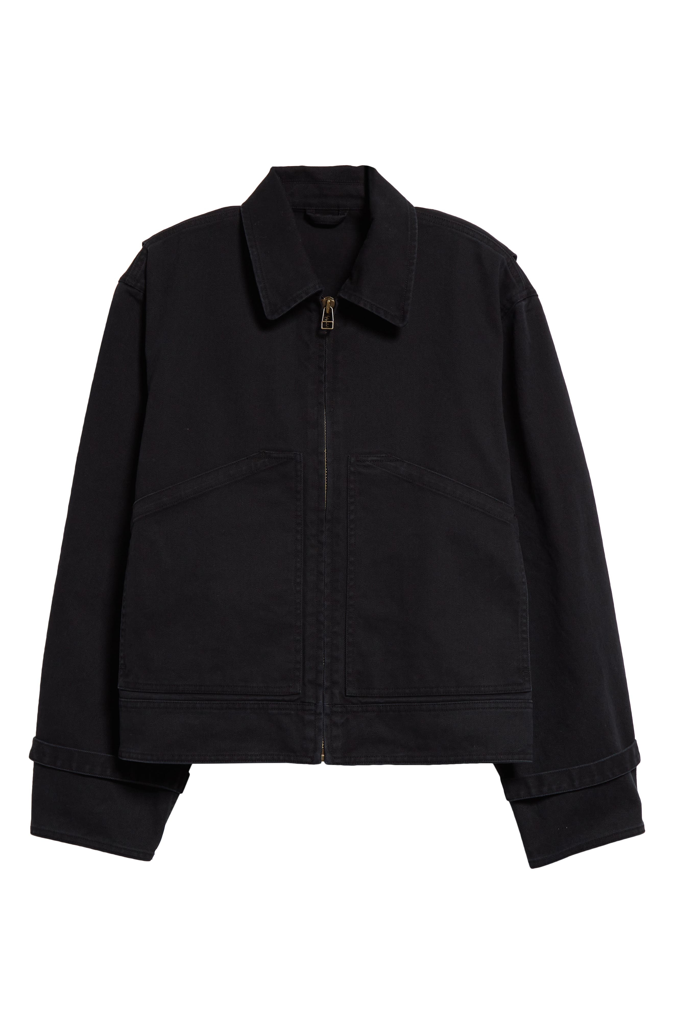 STOCKHOLM SURFBOARD CLUB Cotton Twill Work Jacket in Black at Nordstrom - 8