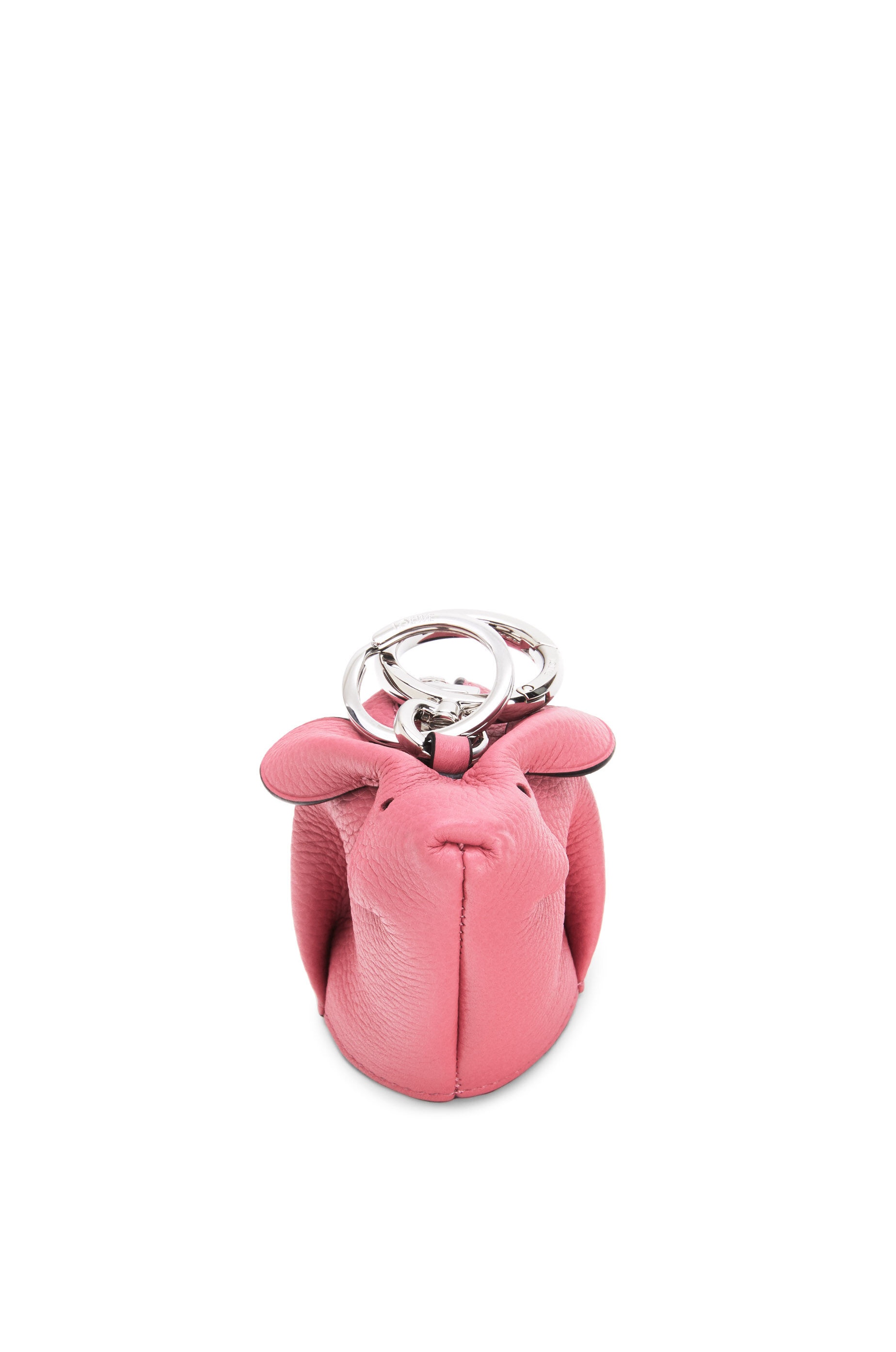 Bunny charm in grained calfskin and shearling - 4