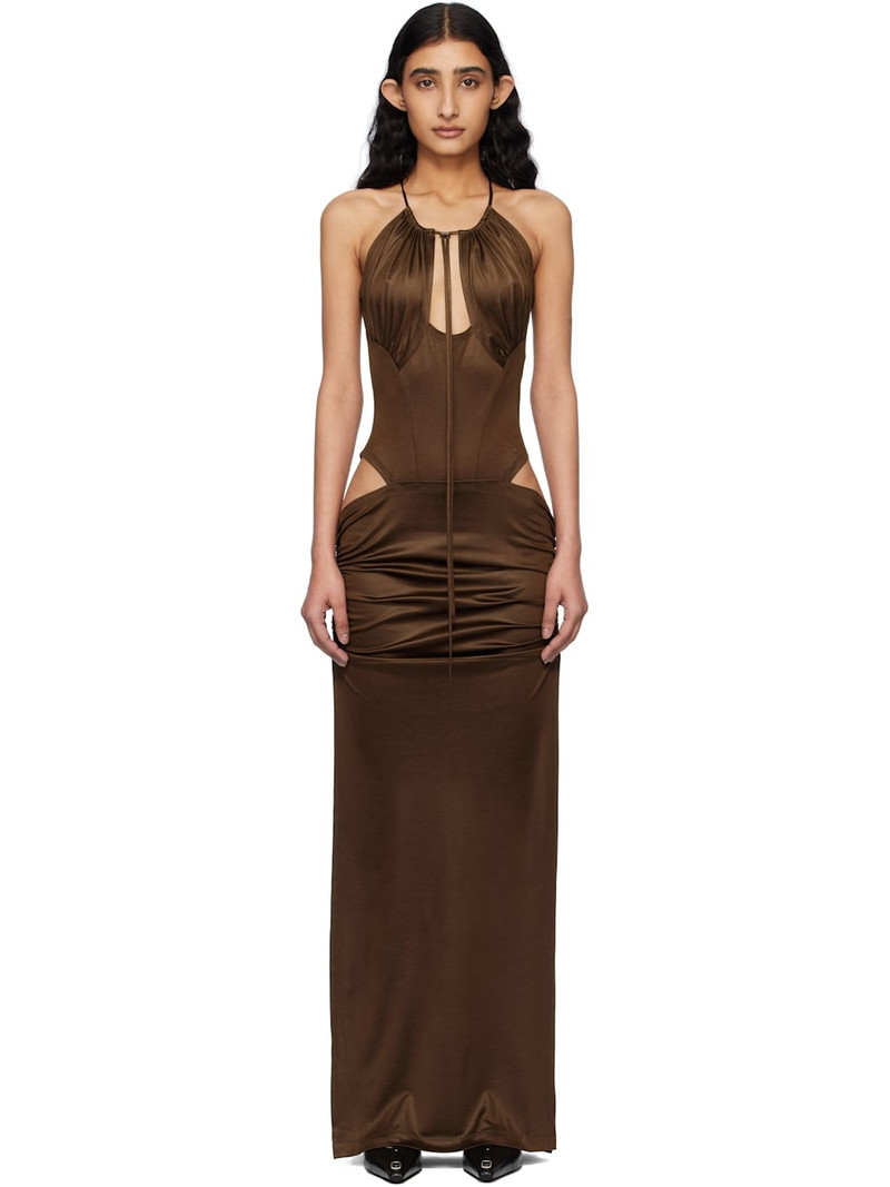 Brown Cu Maxi Dress 1