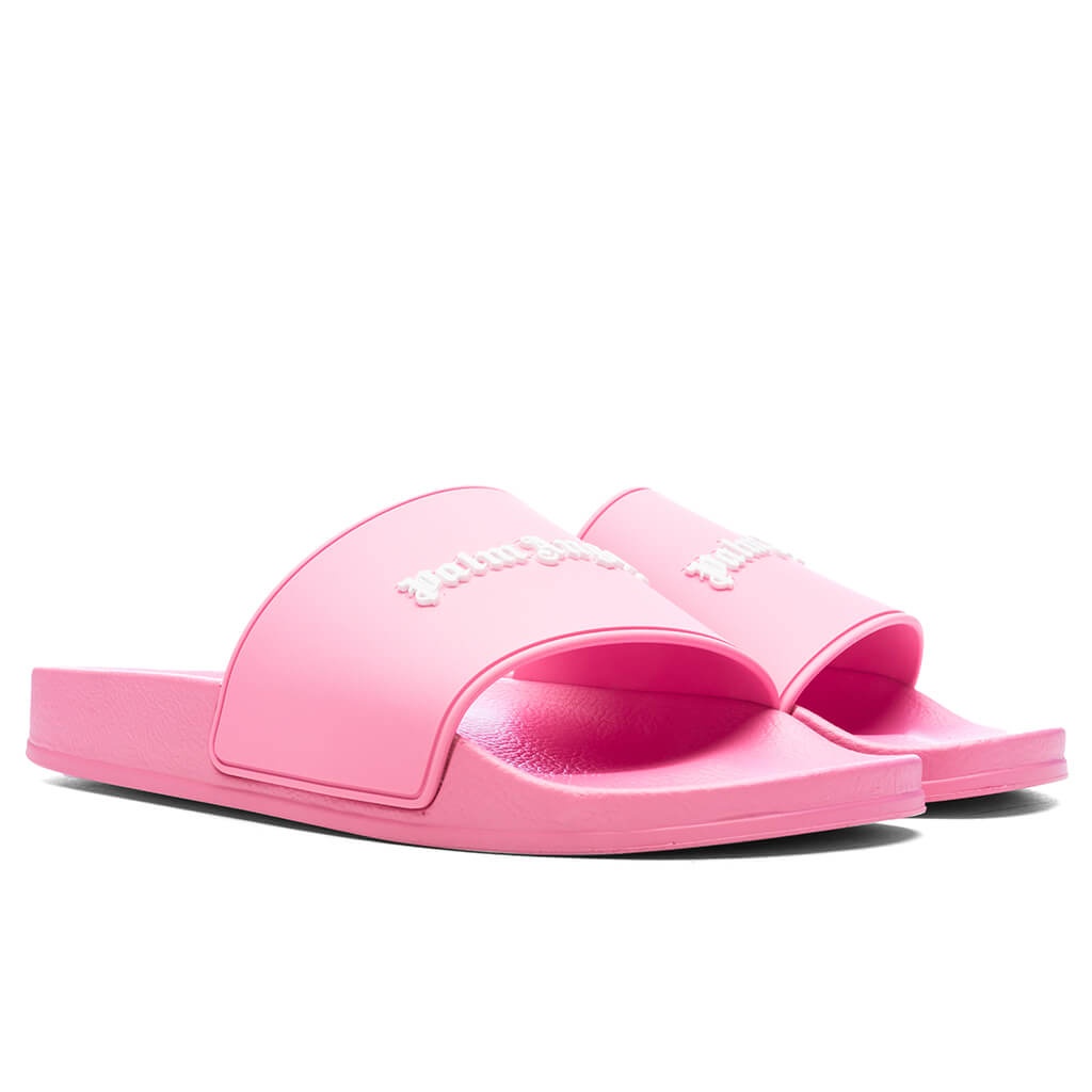 CLASSIC LOGO POOL SLIDER - FUCHSIA FLUORESCENT - 2
