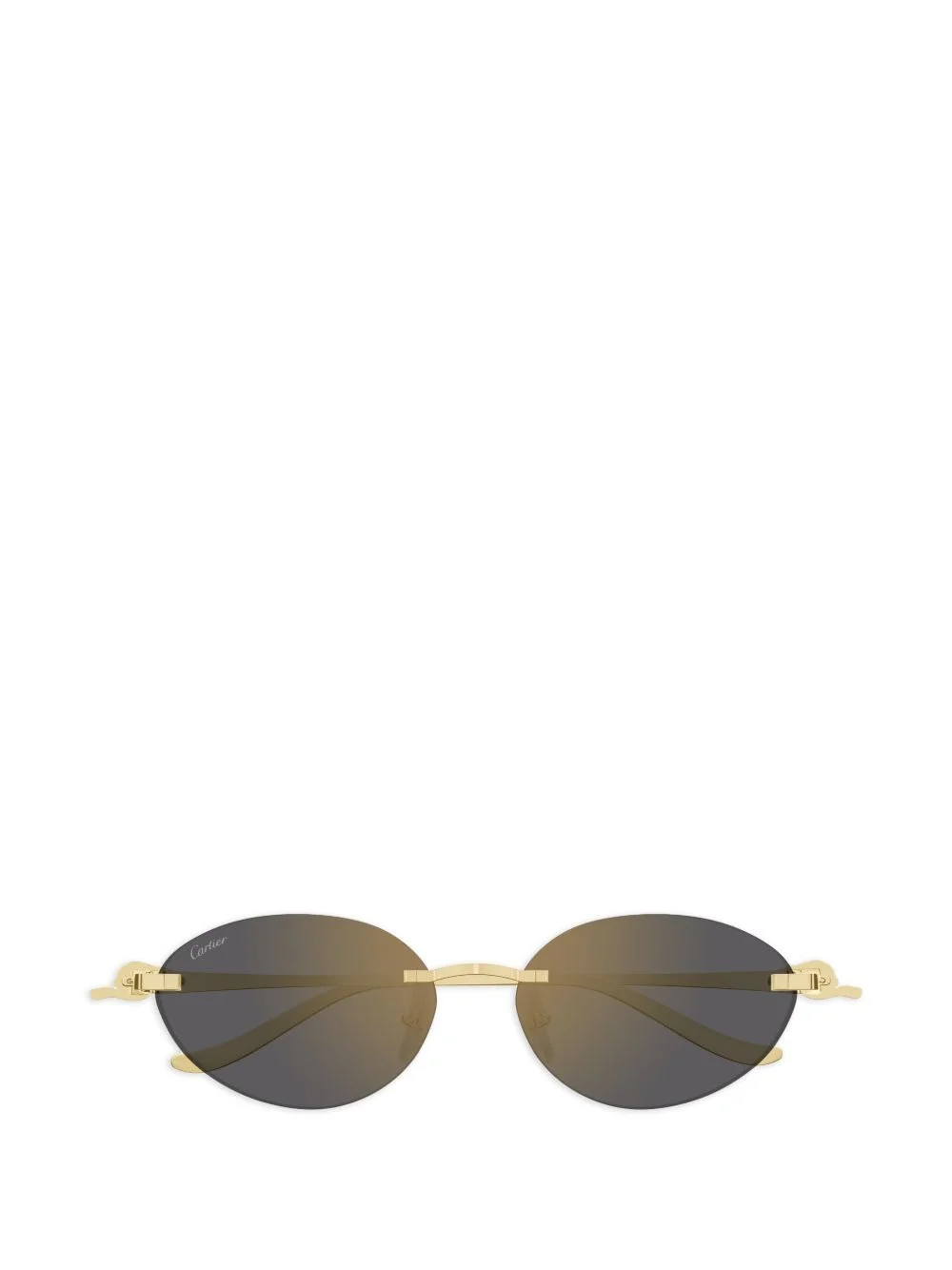 oval-frame sunglasses - 1