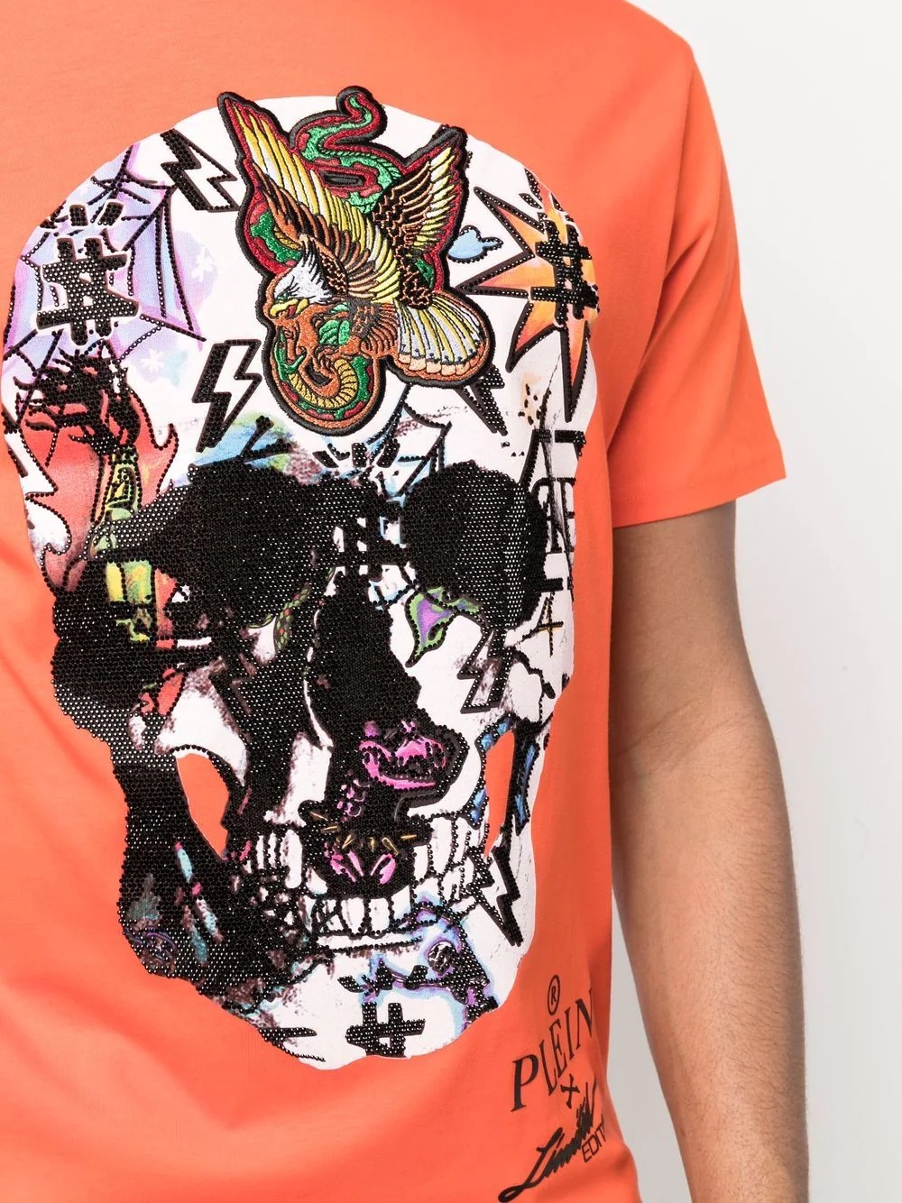 skull print T-shirt - 6