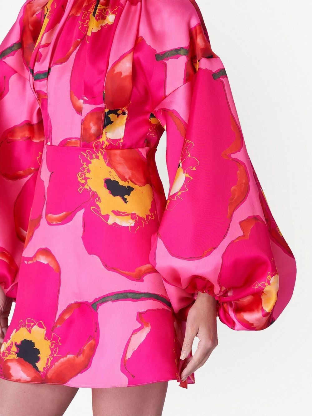 balloon-sleeves dress - 4