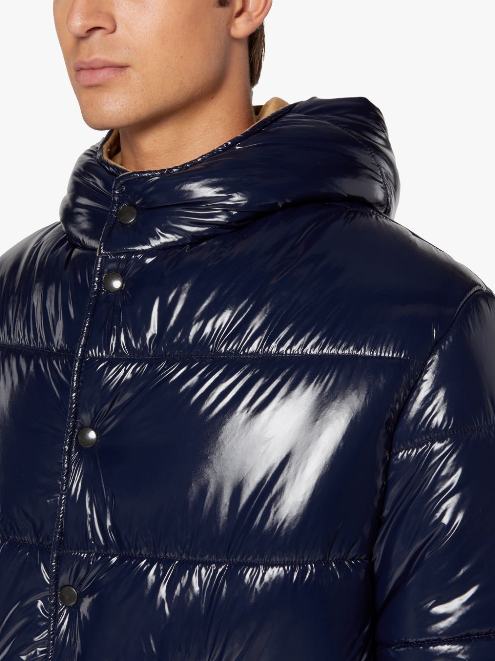 OSAKA NAVY NYLON PUFFER JACKET | GQF-306 - 5