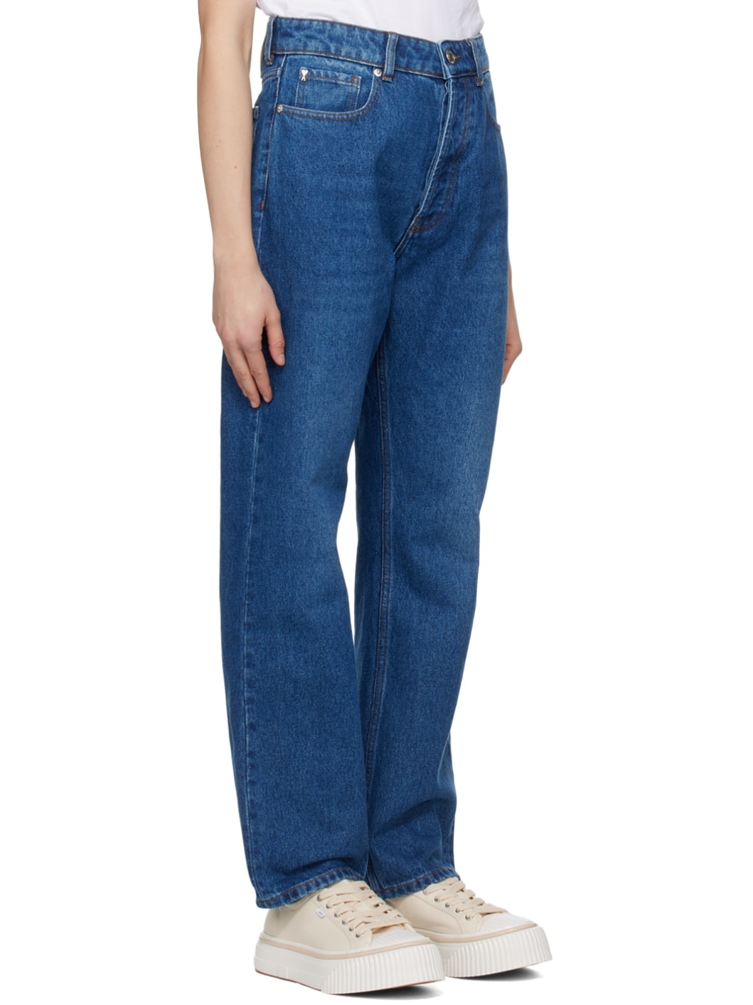 Blue Low-Rise Jeans - 2