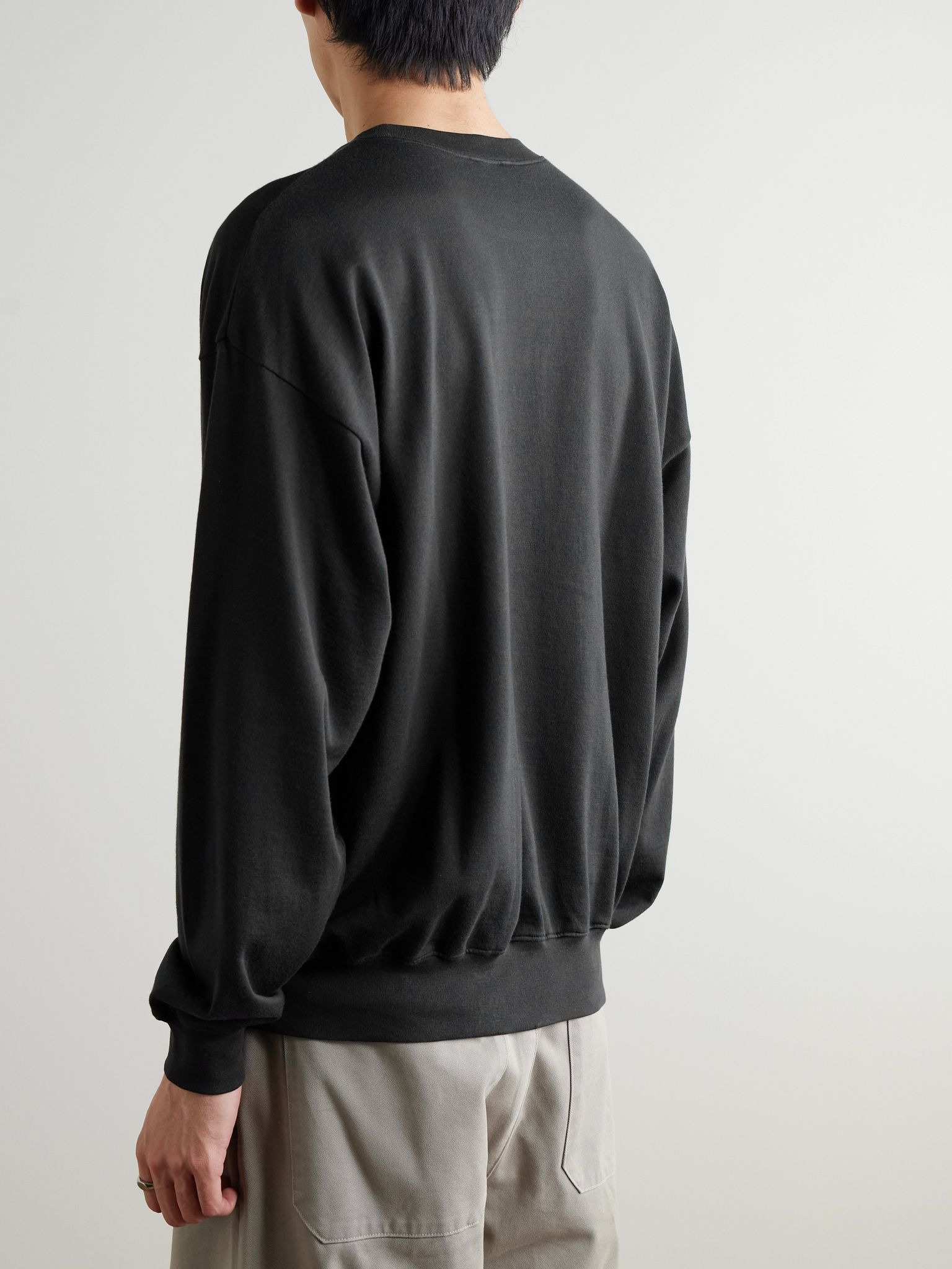 Cotton-Jersey Sweatshirt Black - 3