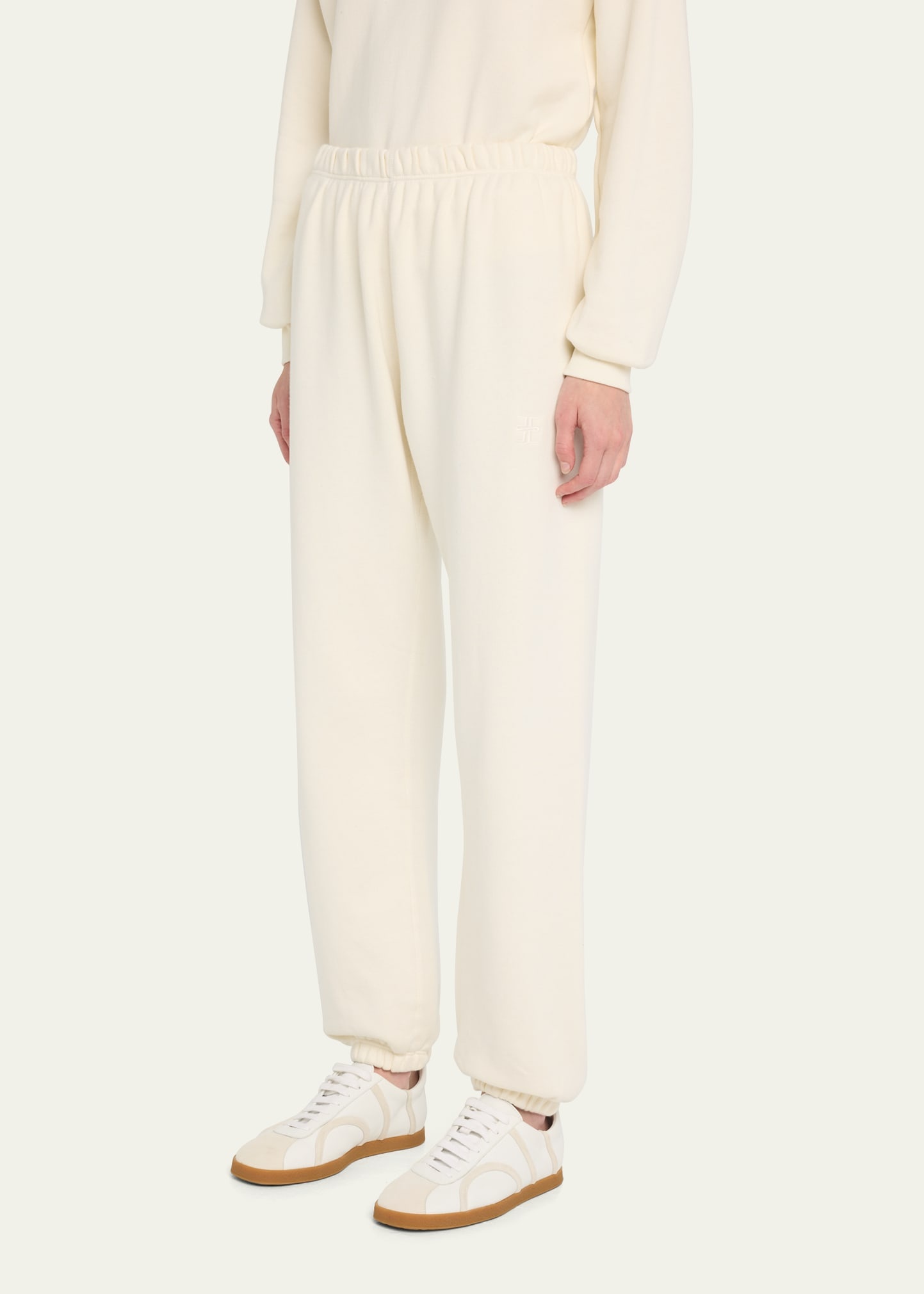 Classic French Terry Cinched-Cuff Sweatpants - 4