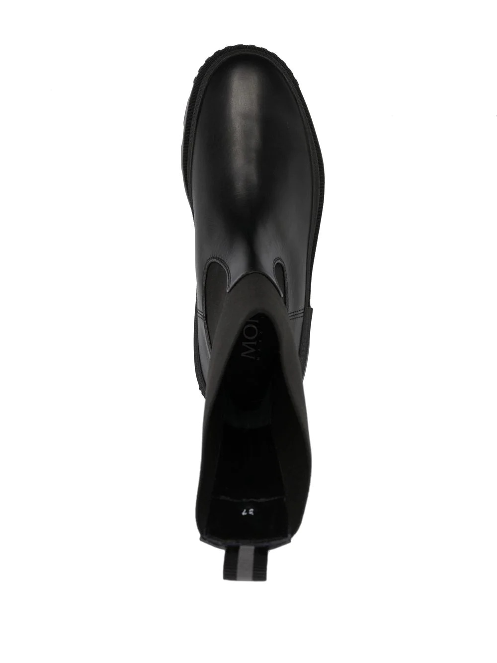 ridged-sole panelled boots - 4