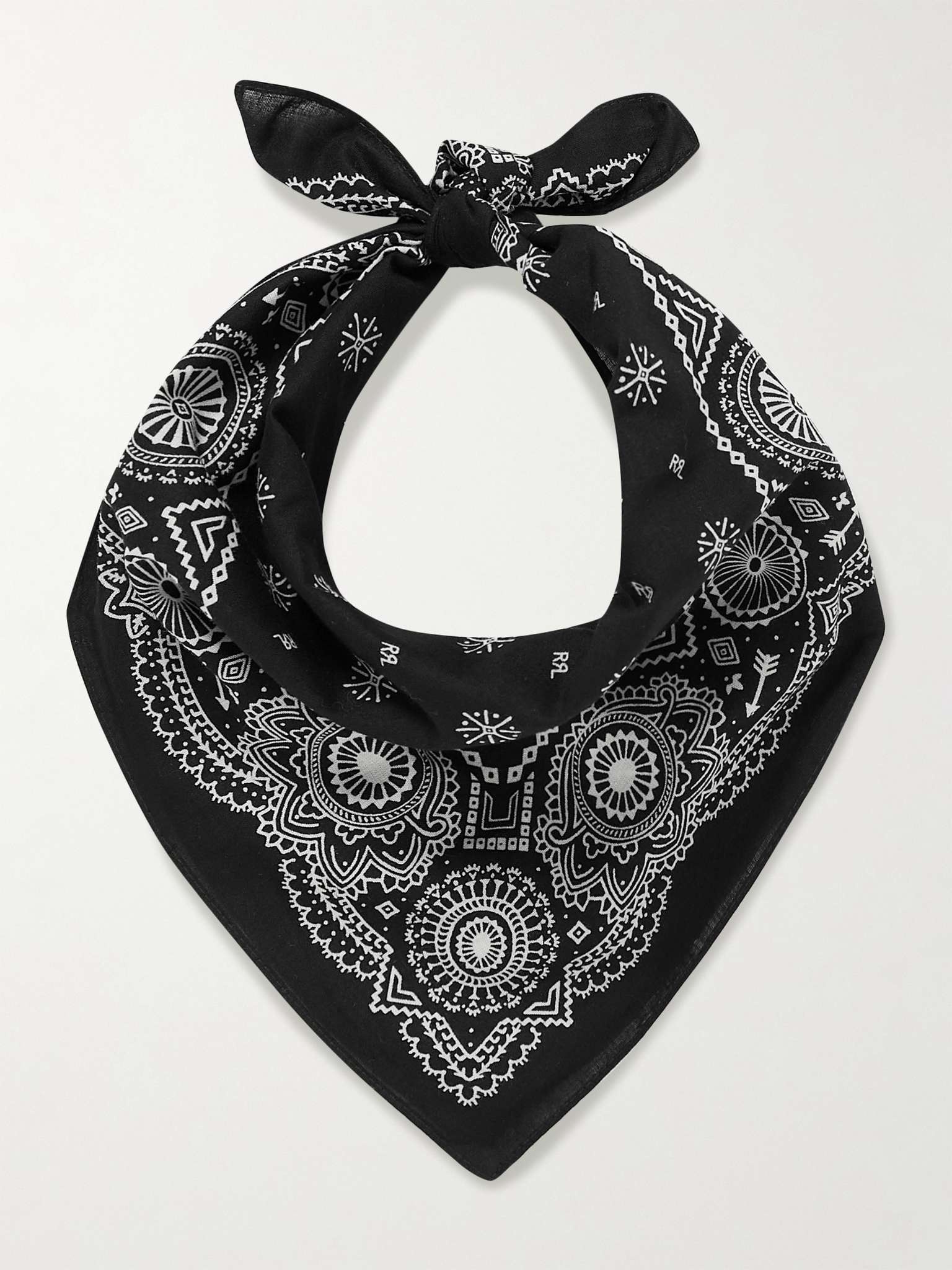 Printed Cotton-Voile Bandana - 1