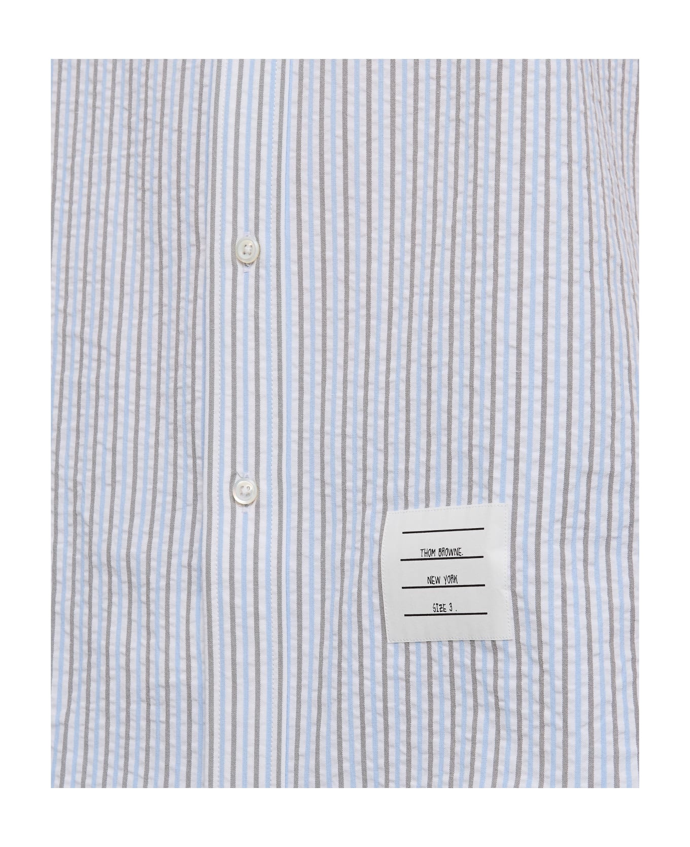 Round Collar Cotton Shirt - 3