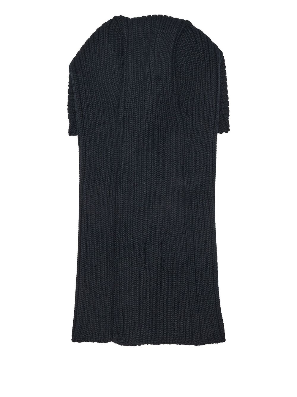logo-embroidered ribbed balaclava - 2