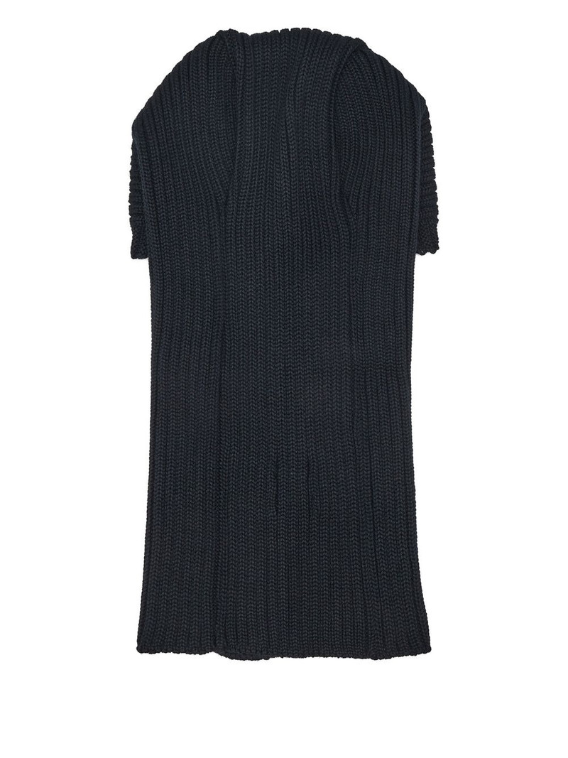 NEEDLES logo-embroidered ribbed balaclava outlook