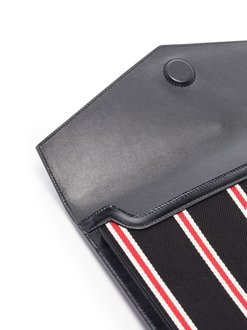 logo-plaque clutch bag 5