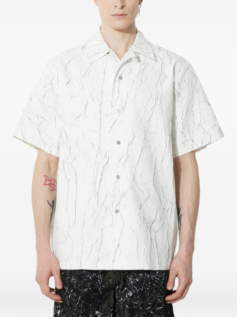 crackle-print short-sleeve shirt 1