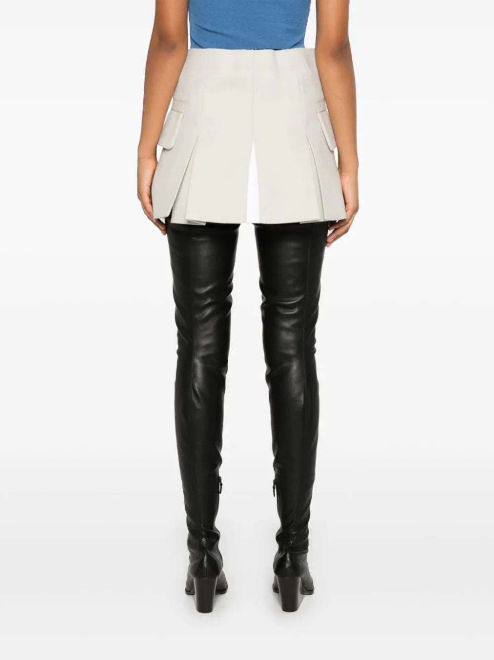Wool Melton Shorts - 4