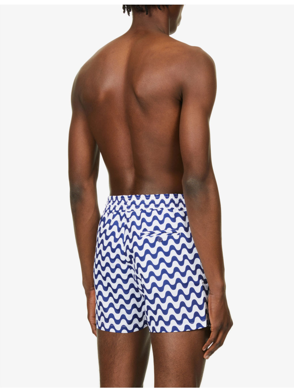 Sport graphic-print regular-fit swim shorts - 4