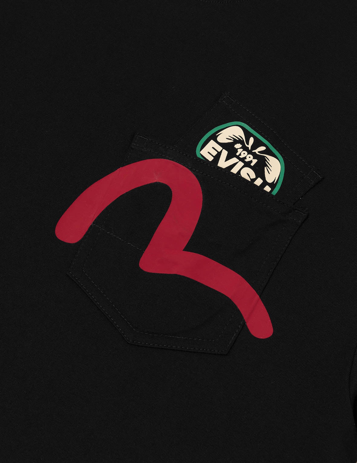 Multi-Pocket and Multi-Print Detail Relax Fit T-Shirt - 8