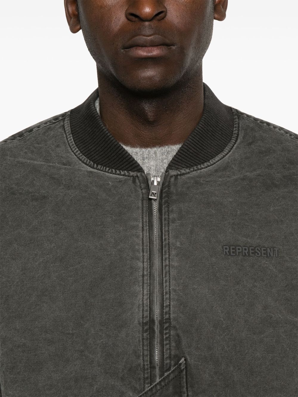 Inset sleeve bomber jacket - 5