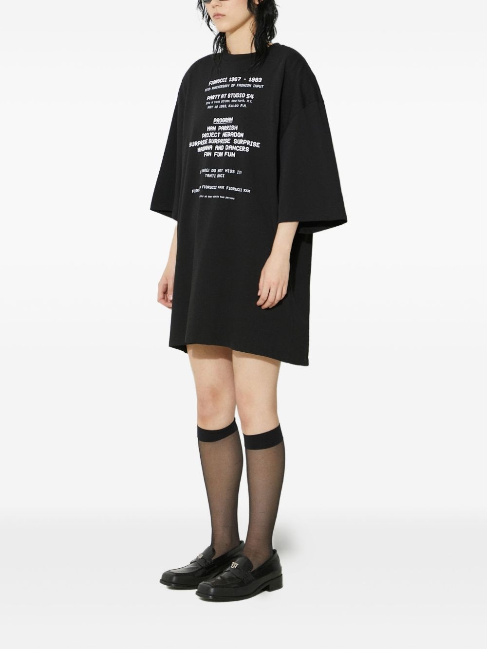 text-print T-shirt - 3