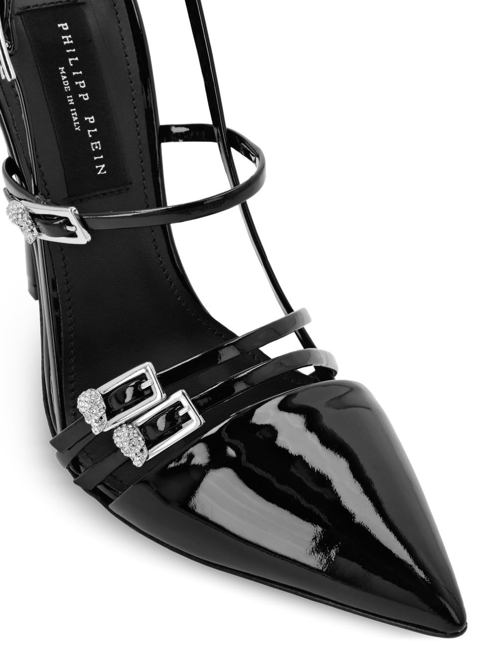 buckle-embellished slingback pumps - 3