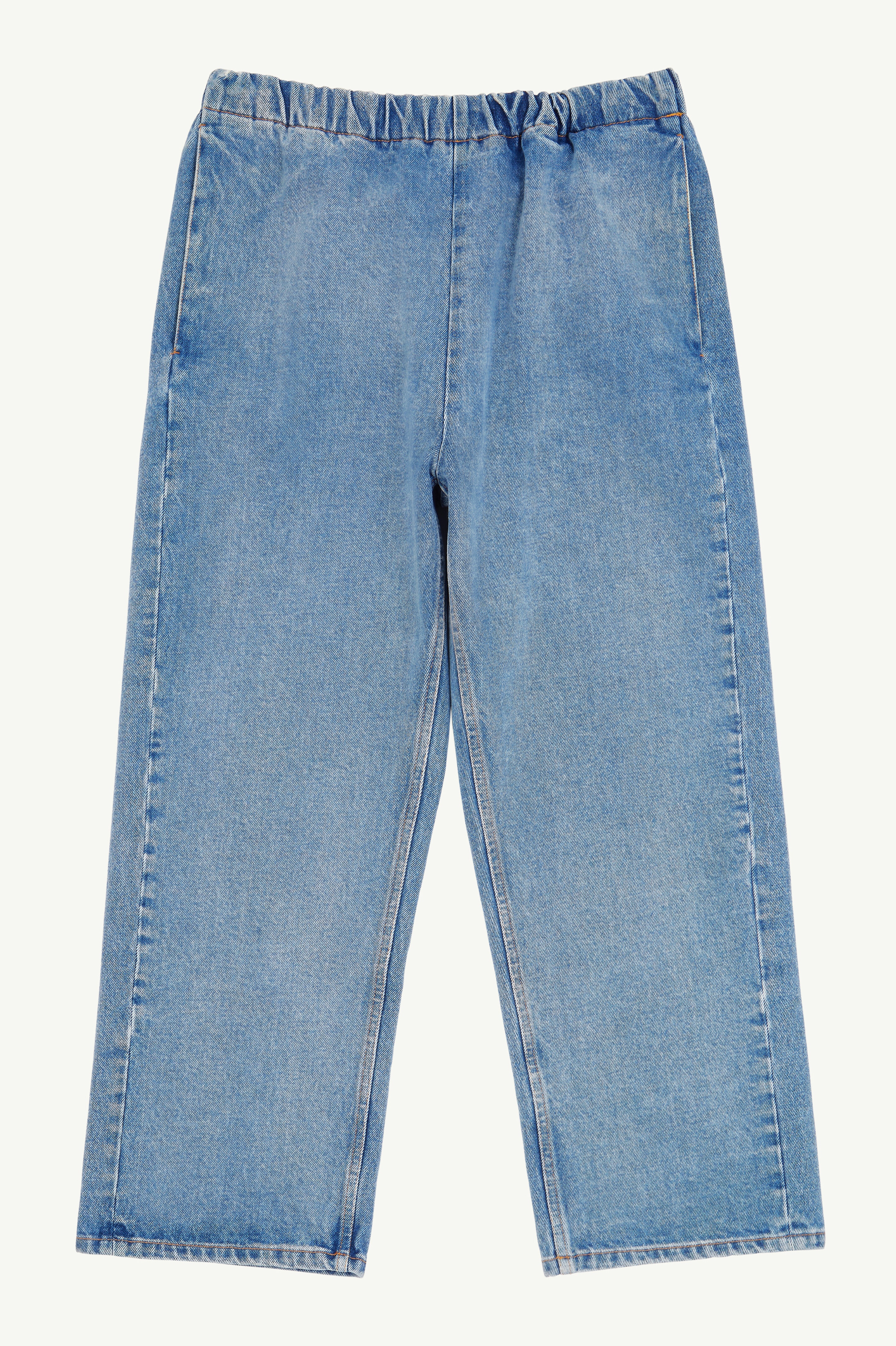 Cropped Blue Denim Trousers - 1