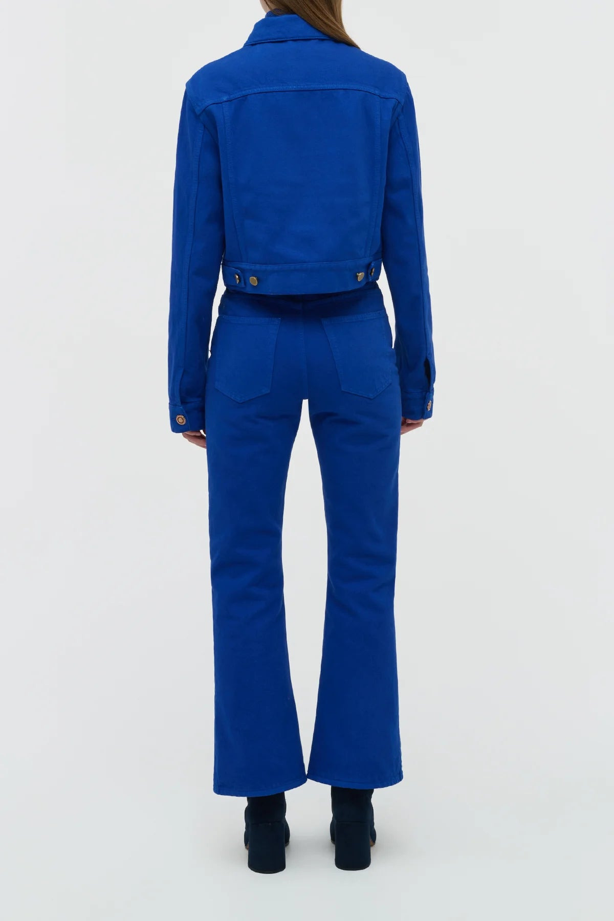 Bronte Jacket in Cobalt Recycled Cotton Denim - 5