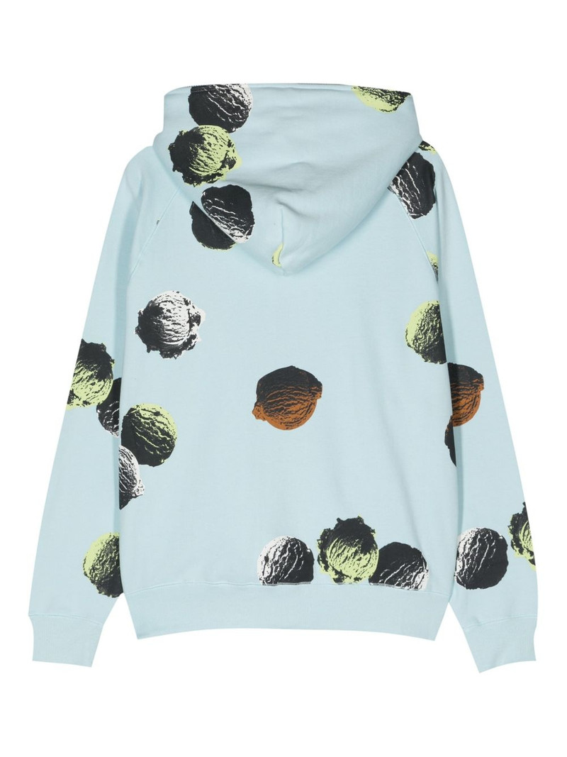 ICECREAM logo-print jersey hoodie outlook