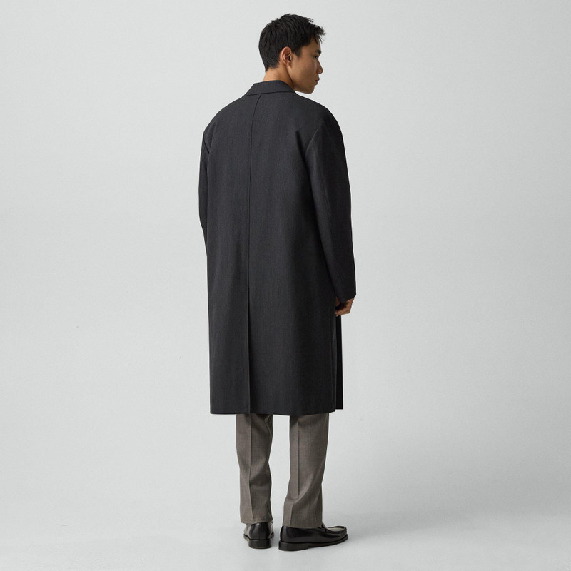 Theory Three-Button Coat in Twill Blend outlook