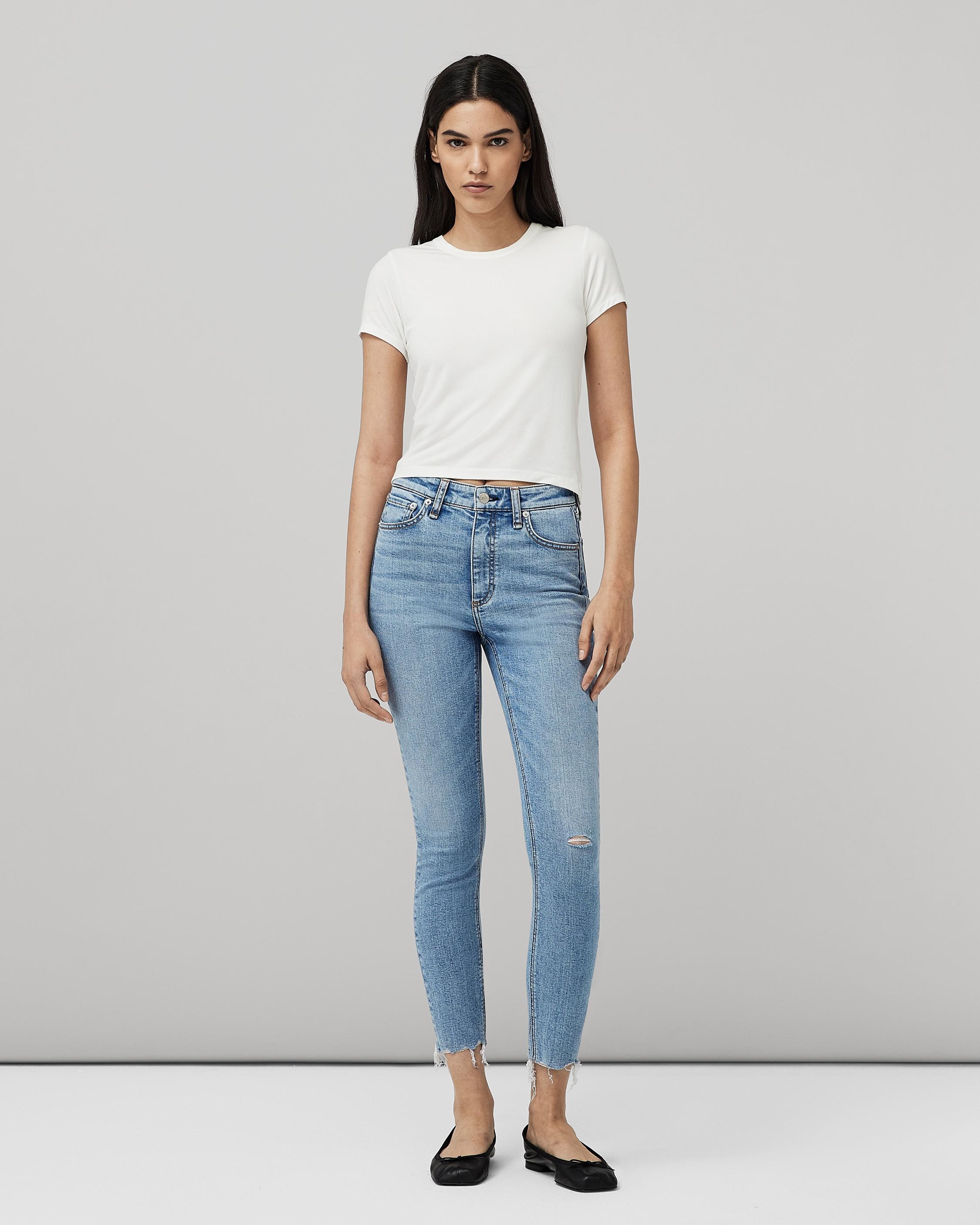 rag & bone Nina Ankle Skinny - Melanie High-Rise Stretch Jean