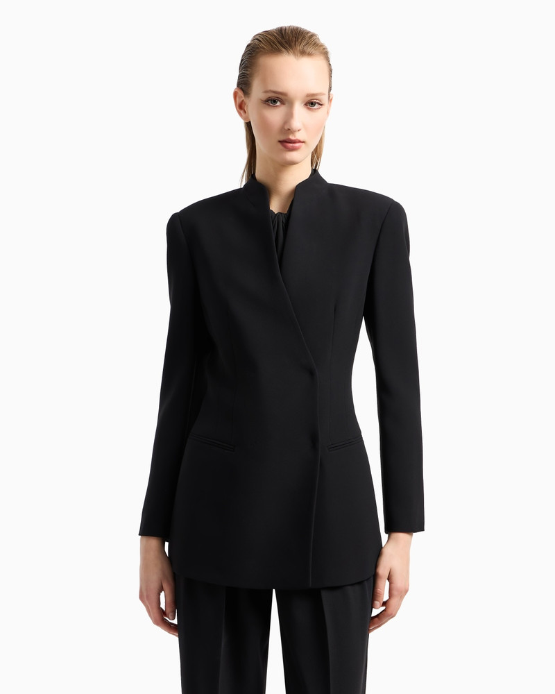 GIORGIO ARMANI DOUBLE-BREASTED JACKET IN SILK CADY outlook