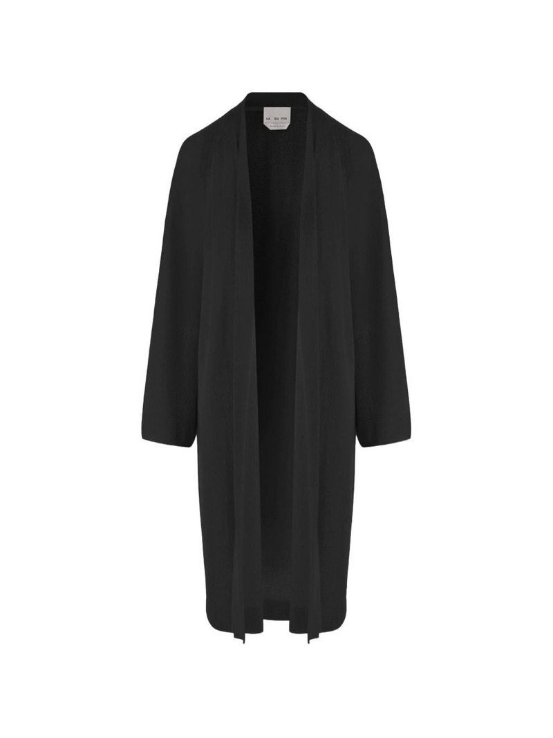 open-front long-sleeve coat 1