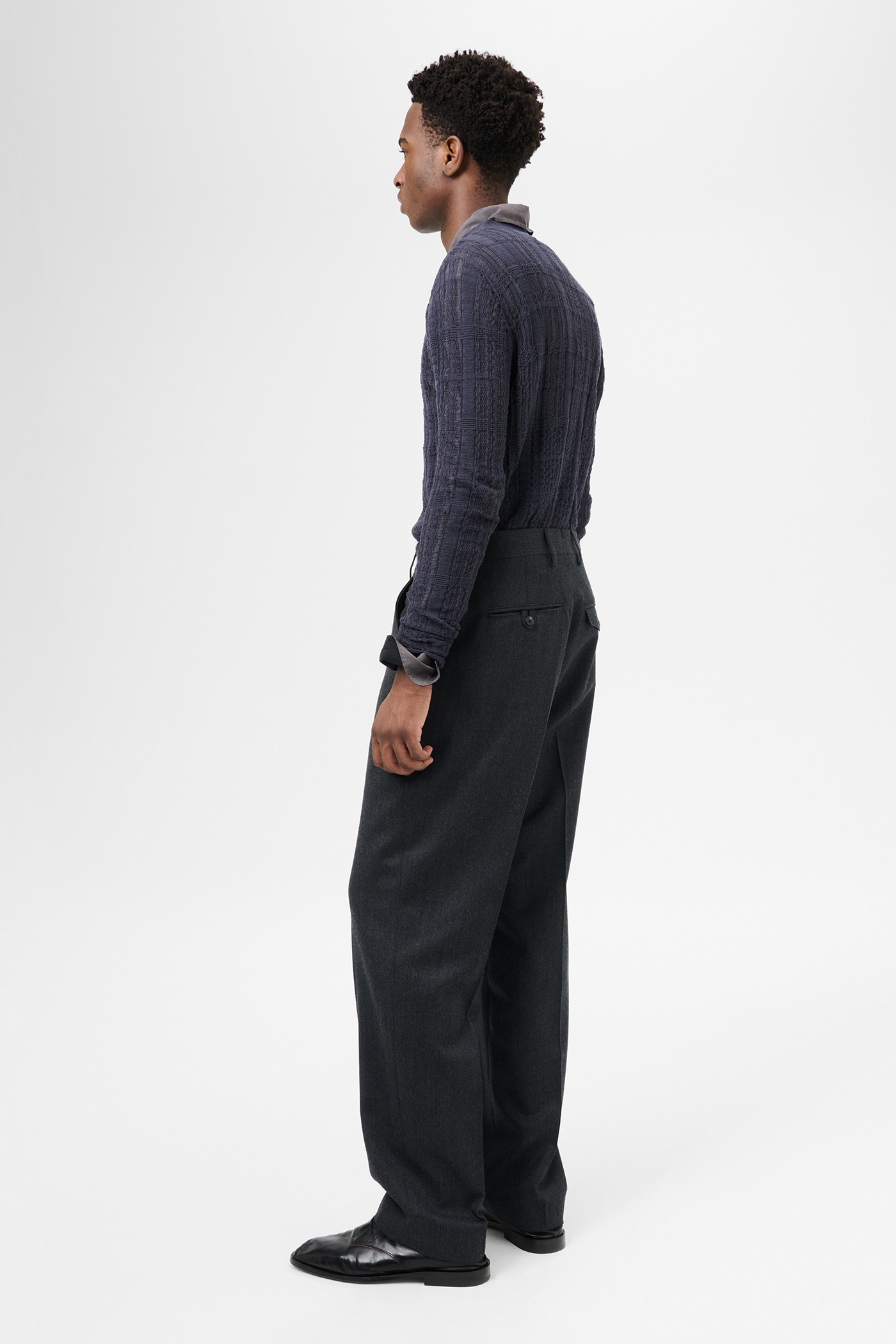 Chino 22 Premium Charcoal Office Wool - 4