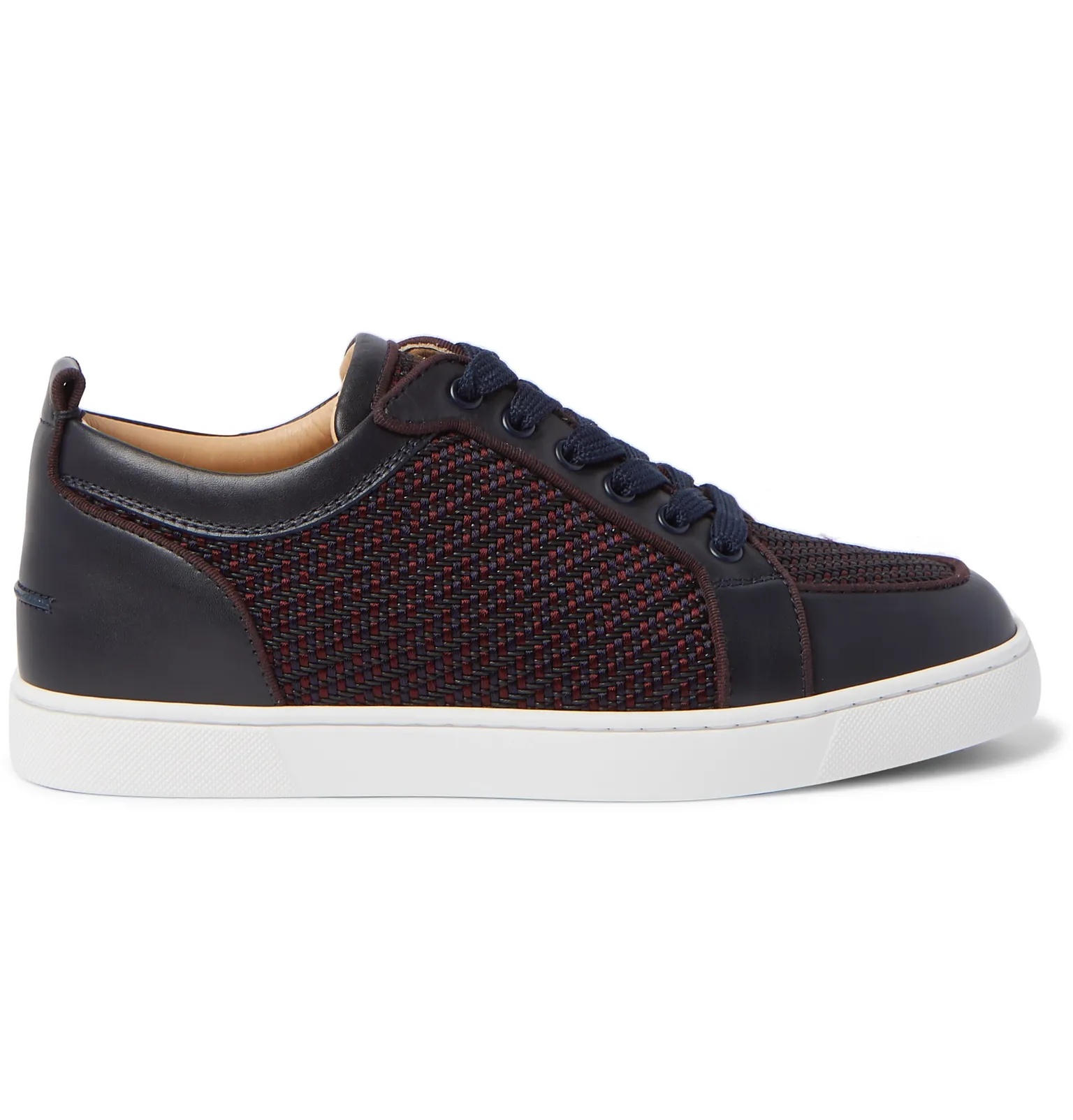 Rantulow Orlato Leather and Raffia Sneakers - 1