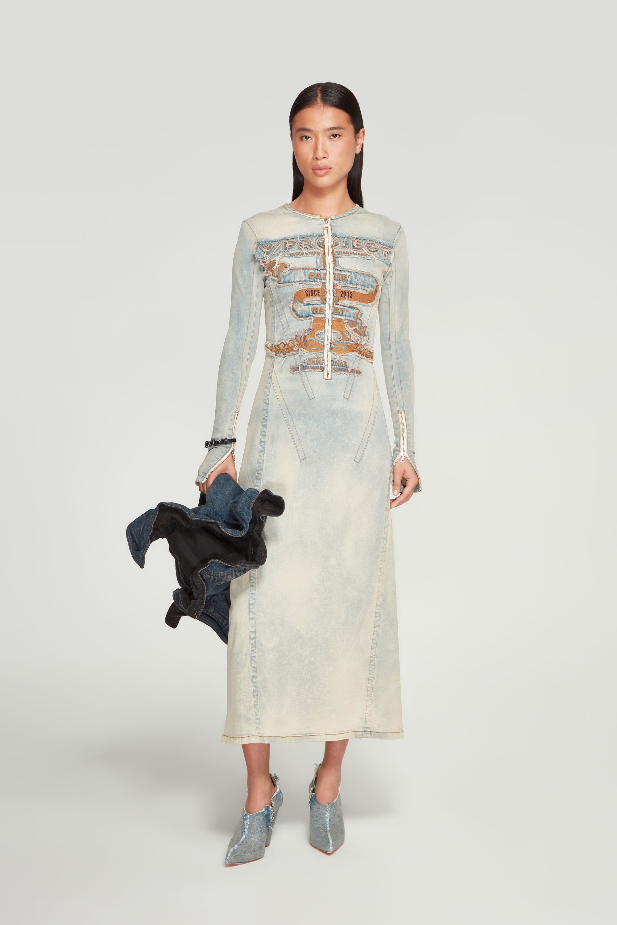 Paris' Best Denim Maxi Dress - 2