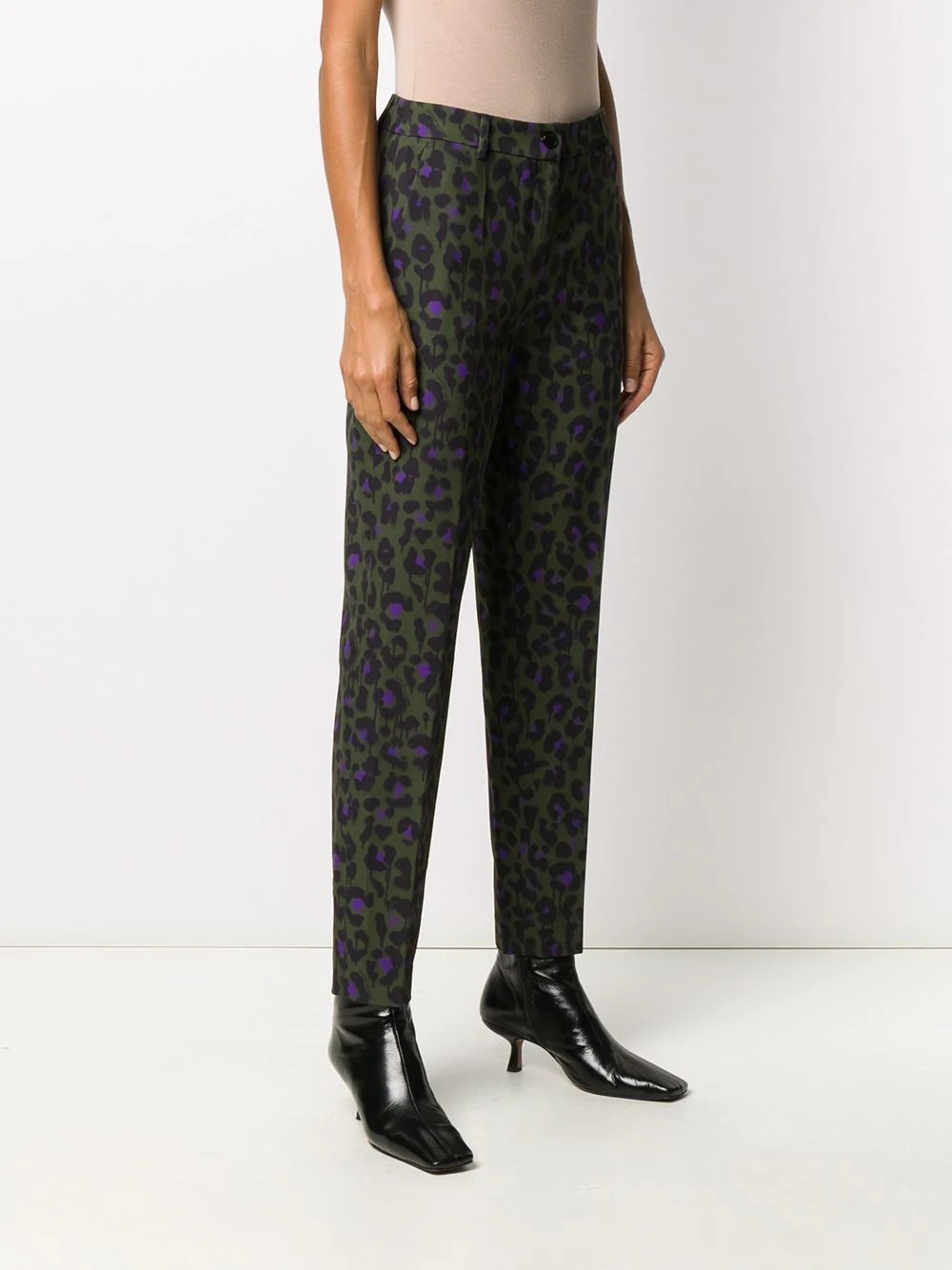 leopard print trousers - 3