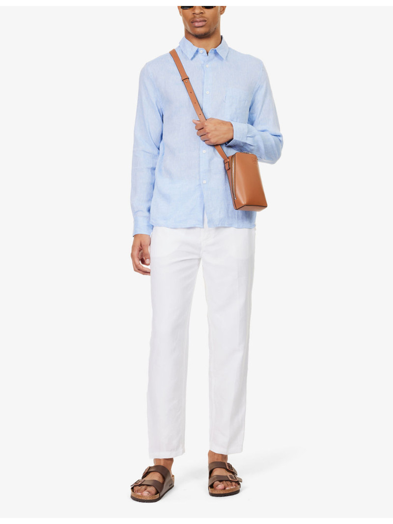 Derek Rose Monaco regular-fit linen shirt outlook