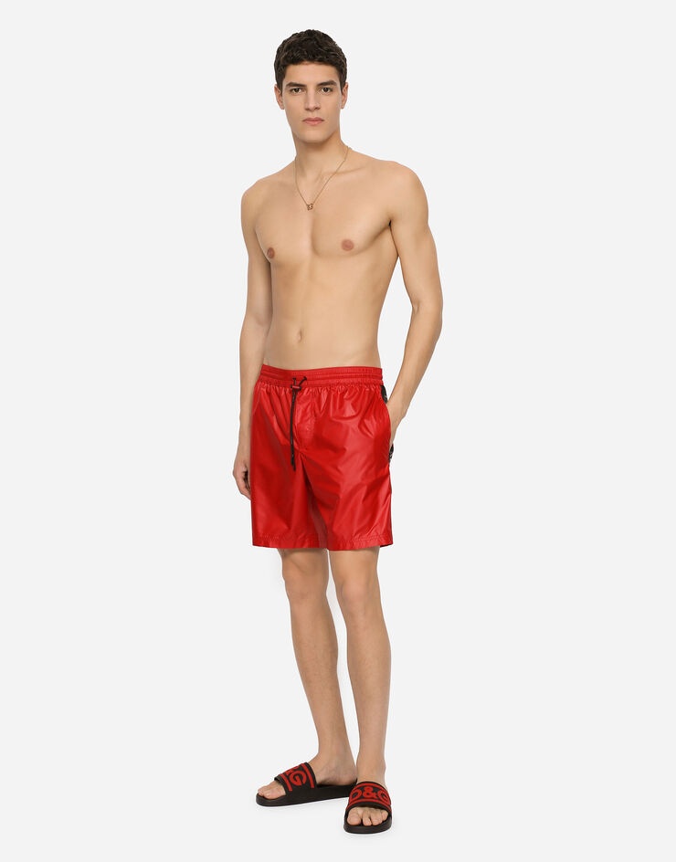 Mid-length swim trunks with side bands - 2