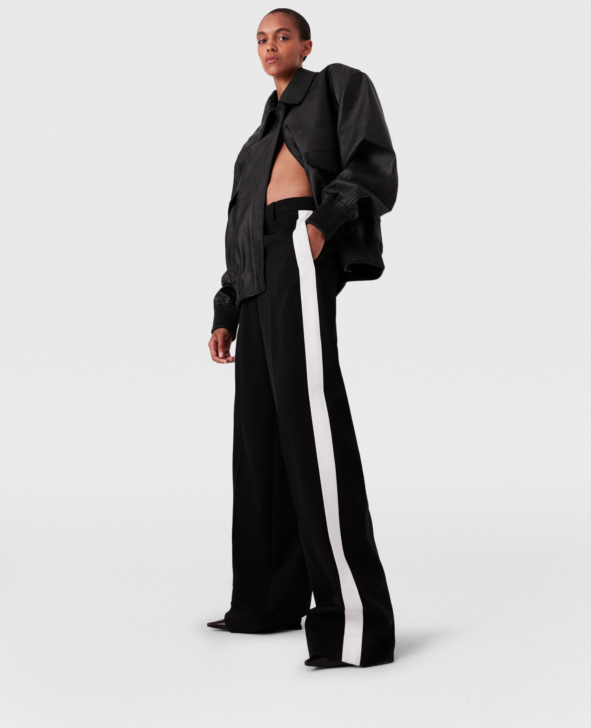 Low-Rise Stripe Straight-Leg Pants - 2