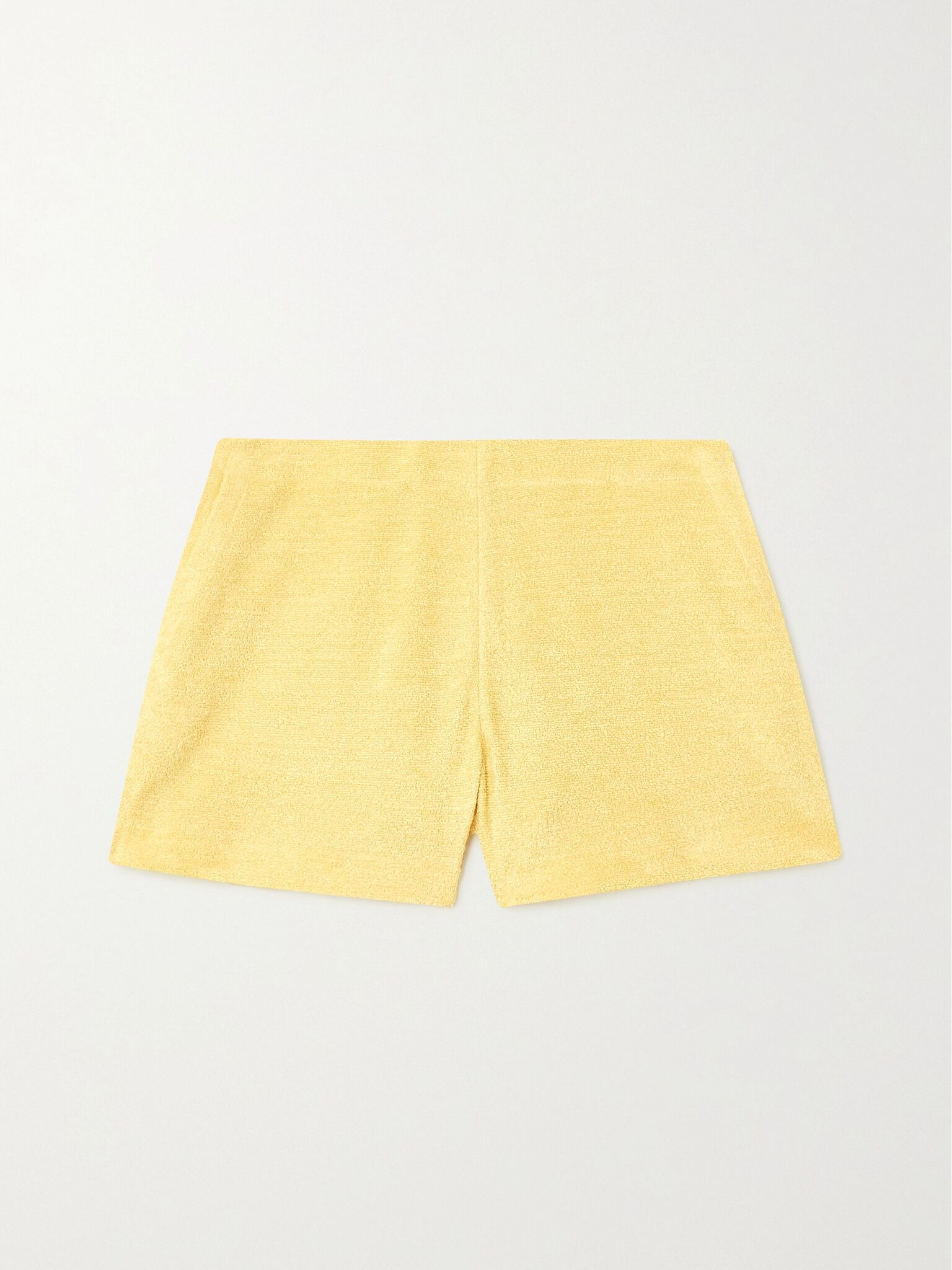 Linen-terry shorts Yellow - 1