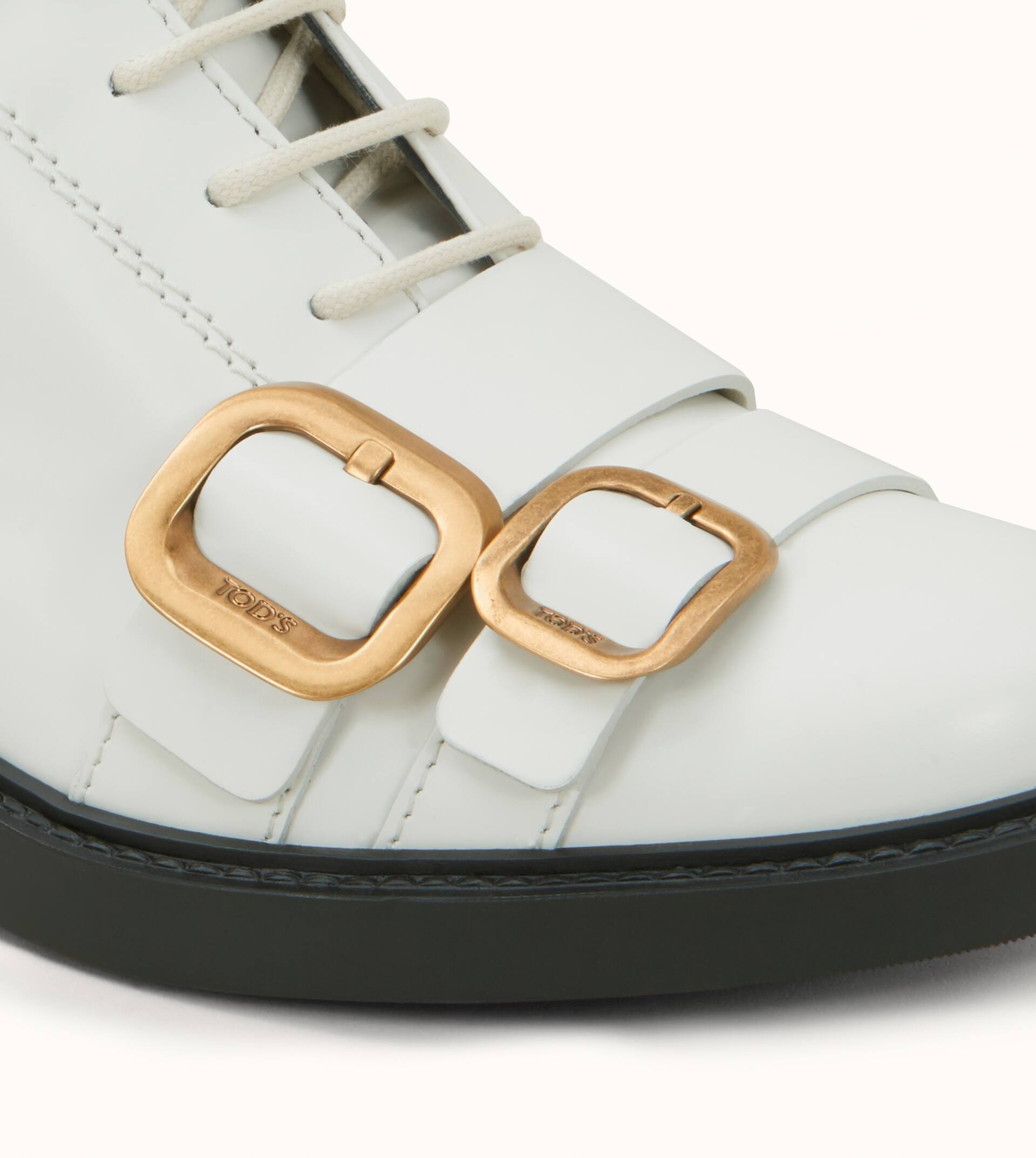 ANKLE BOOTS IN LEATHER - WHITE - 7